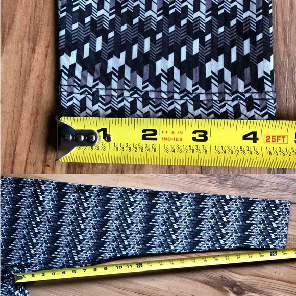 Capri Yoga Legging Pants Geometric Pattern Medium Gray Women’s - Picture 7 of 14